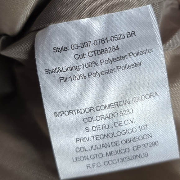 Roper Western Jacket Boys M 8/10 Down-like Fill Khaki Style #03-397-0761-0523 - Picture 4 of 10